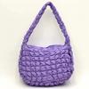 Y2K Style Casual Ruched Oversized Women Shoulder Bags  Quilted Padded Crossbody Bag Large Capacity Nylon Tote Big Shopper Purses