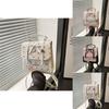 Pu Material Pink Bowknot Handbag With Magnetic Closure For Daily Use