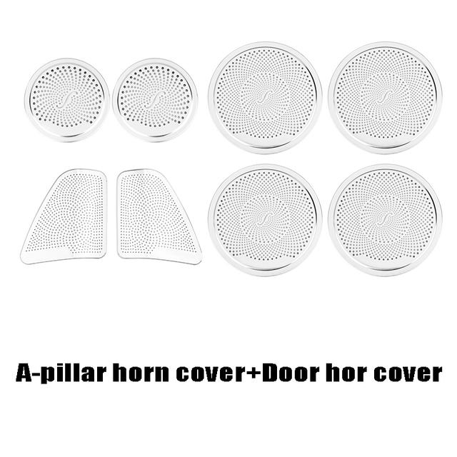 LHD RHD Auto Stereo Lautsprecher Tür Aufkleber Abdeckung Für BMW X5 E70 F15 2008-2018 Edelstahl Trim Auto styling Auto