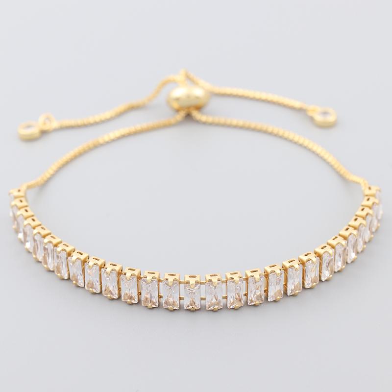 Women's Charm Tennis CZ Zircon Rainbow Bracelet For Women Luxury Multicolor Crystal Bracelet Couple Jewelry Gifts Pulseras Femme