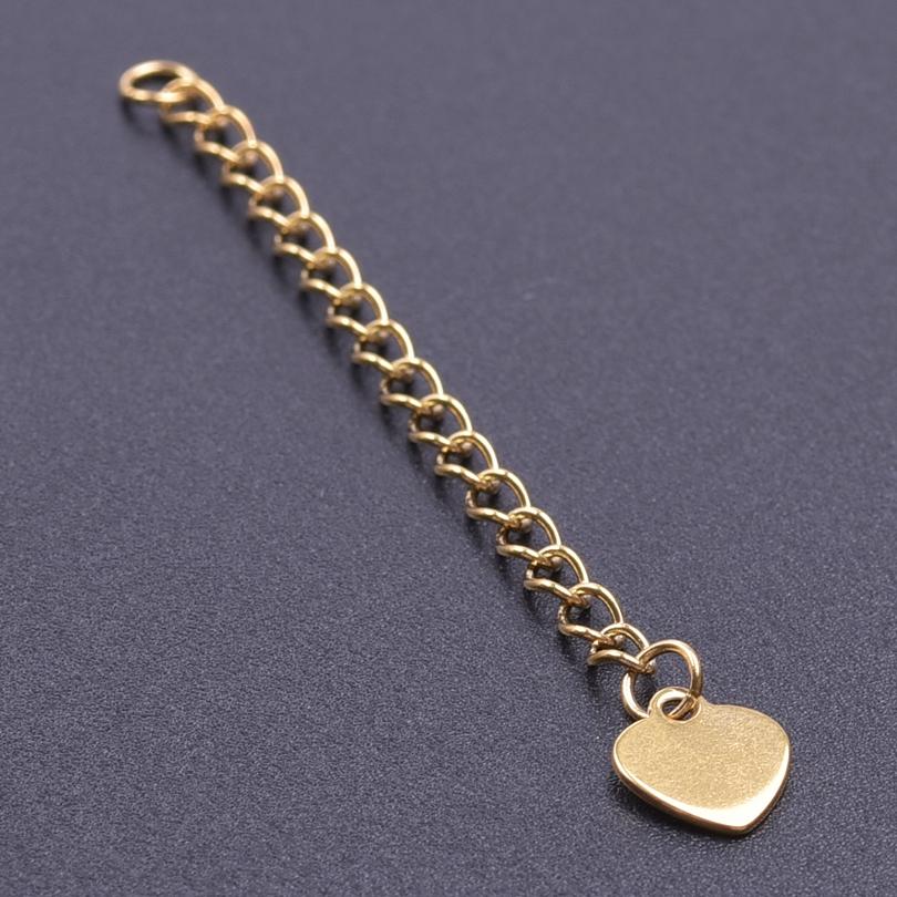 Silver/Gold Color Stainless Steel Extender/Extention/Tail Chains For Jewelry Making Bracelets Necklaces Anklets DIY Accessories