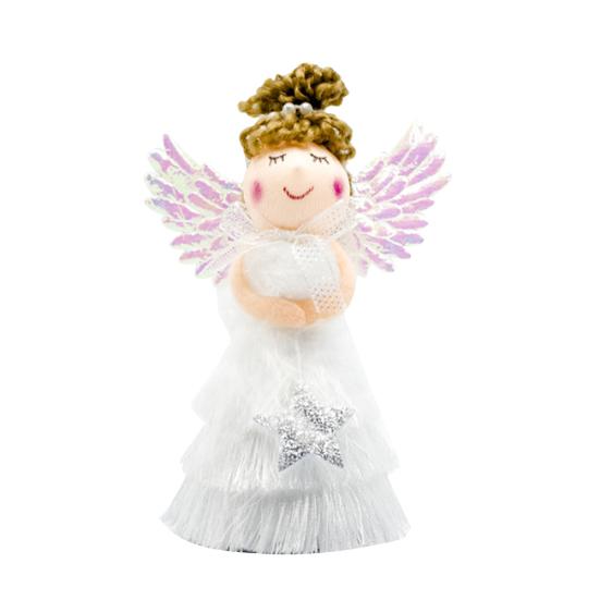 Christmas Tassel Skirt Angel Girl Doll Pendant Creative Xmas Hanging Decorations