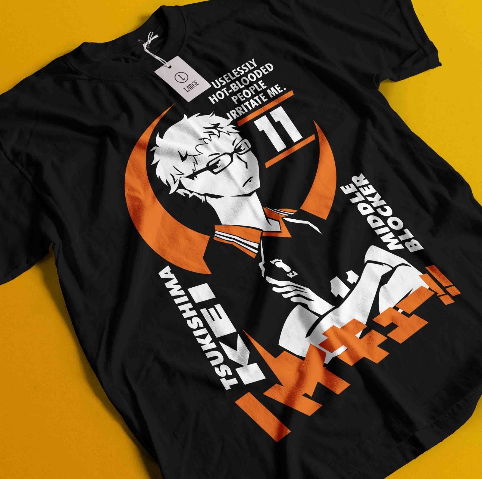 

Haikyuu Shirt Shoyo Hinata Tshirt Kageyama Tsukishima Anime Kuroo Kenma T-Shirt Mens Womens Tees Top 3XL