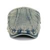 Vintage Denim Beret Women British Newspaper Boy Progressive Cap Solid Color Peaked Cap for Men