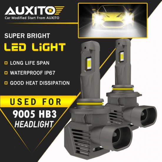 Super Bright 9005 LED Headlight Bulbs Conversion Kit High Beam White M5S
