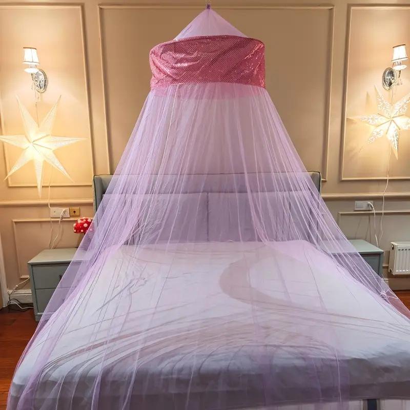 Single Bed Hanging Dome Mosquito Net Installation-free and Convenient Indoor Tent Encryption Net Insect-proof Mosquito-proof