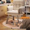 Cream Style Comfortable Computer & Makeup Chair for Girls' Bedroom