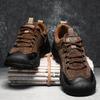 Men's Hiking Camping Shoe Waterproof Leather Upper Non Slip Hiking Boots Outdoor Durable Non Slip Sole Sports Shoes Large Size