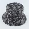 Herren Damen Fischerhut Vintage Print Eimerhut Wende Bob Hut Damen Retro Hip Hop Kappe Gorros