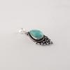 Amazonite Gemstone 925 Sterling Silver Statement Pretty Pendant 1.5" For Engagement Gift PP-70-26