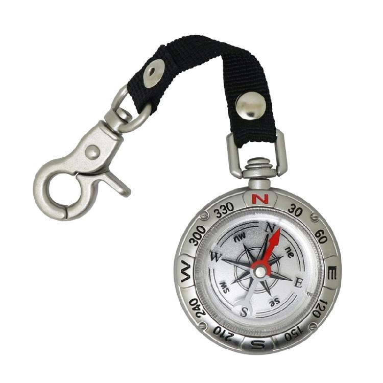 Zincs Alloy Pocket Compasses with Lanyard Keychain Portable Camping Compasses Keychain Navigation Tool Bag Decorations