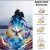 1 Stück Spirituelle Taube Decke, Leichter Flanellfleece mit Digitaldruck, Weich Warm für Sofa, Reisen, Camping, Büro, Couch, Stuhl und Bett, Alle-