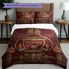 3pcs Duvet Cover Set (1*Duvet Cover + 2*Pillowcase, Without Core), Liverpool Football Club Print Bedding Set, Bedroom Decor, All‑Season, Birthday Gift