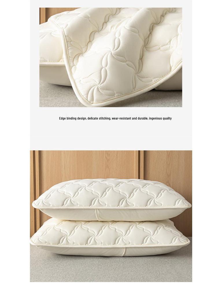 Quilted Waterproof & Stain-Resistant Pillowcases (Set of 2) - Solid Color, Protects Pillow, 48x74cm