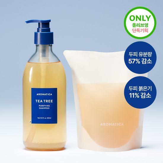 AROMATICA Tea Tree Pure ReFaing Shampoo 400ml Double Promotion
