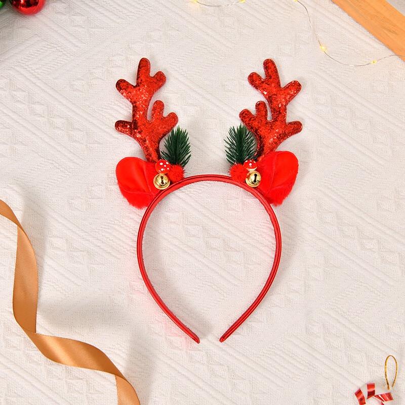 Christmas Reindeer Antler Hair Clip Set