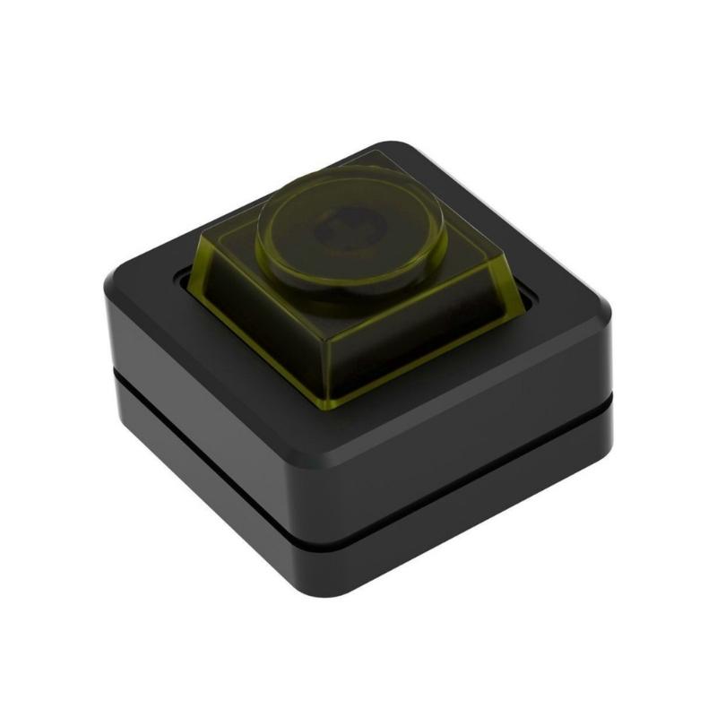 

Aluminum Alloys Machined PC Power Switches Featuring Interchangeable Toy Keycap And Quick Responses Mechanism жёлтый