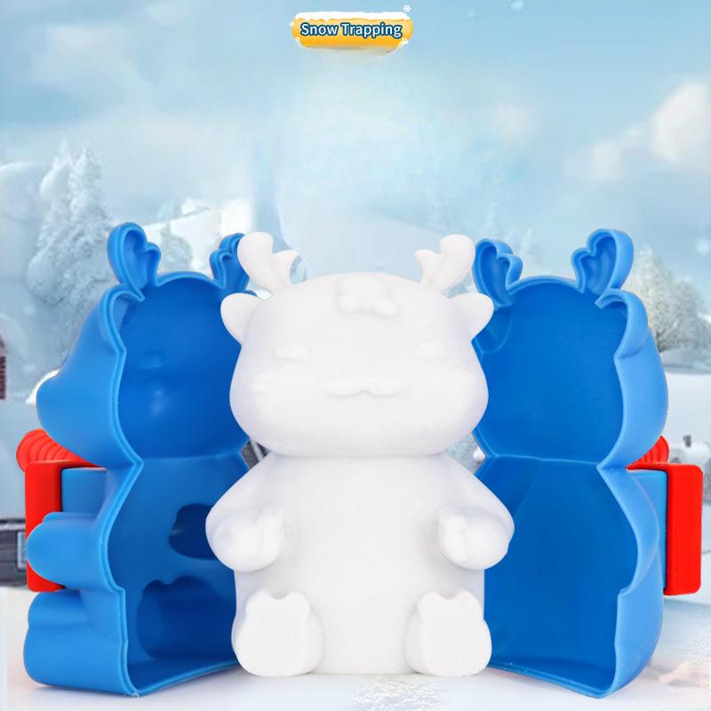 Çocuklar Kar Topu Savaşı Oyuncakları Kar Kum Kalıbı Aleti Kardan Adam Noel Baba Kalp Şekli Karikatür Kar Topu Yapıcı Kelepçe Kış Sporları Oyuncakları