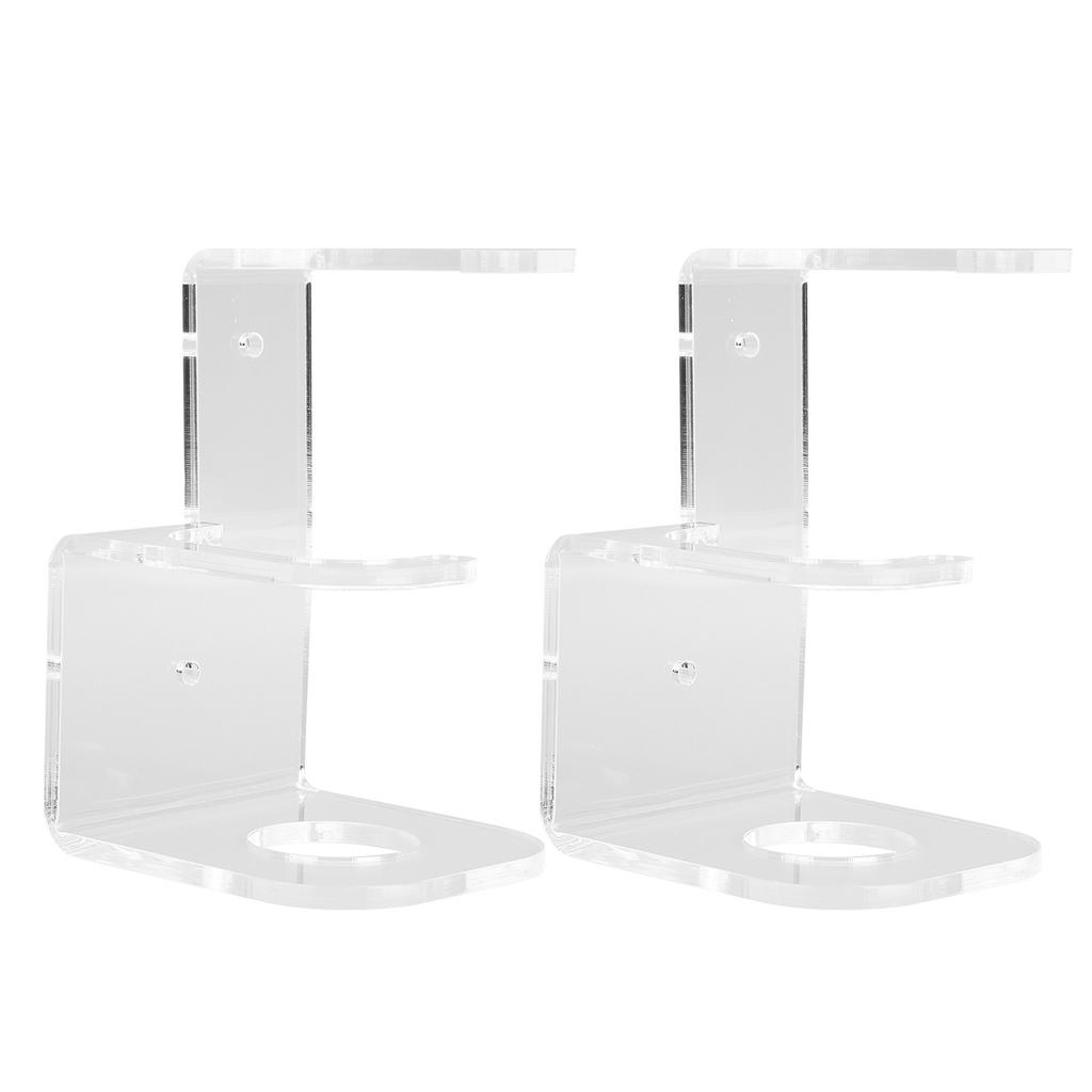 2PCS Lightsaber Wall Mount Stand Acrylic Vertical Displaying Light Saber Holder Rack for Home Halloween Decoration