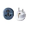 Reisesteckdosenadapter Europa auf Deutschland 10A/16A - Schwarz