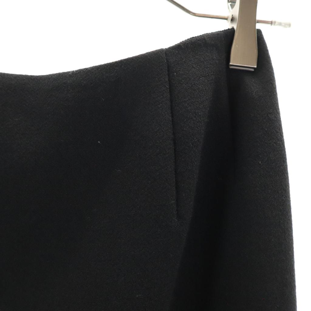 FOXEY BOUTIQUE Made In Japan Wool Midi Length Skirt 42 Black Women Used