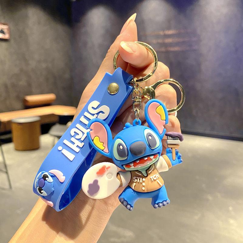 Adorable Stitch Keychain Backpack Decoration Pendant Birth Date Present great for daily use perfect for gifting