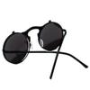 Metal Vapor Punk Flip Over Sunglasses Unisex Retro Steampunk Eyewear For Men And Women