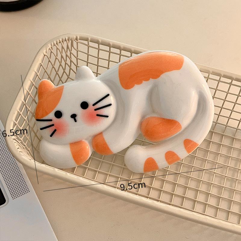 Creative Fridge Sticker Cartoon Resin Cat Refrigerator Magnets Personalized Mini Magnetic Stickers Po Wall