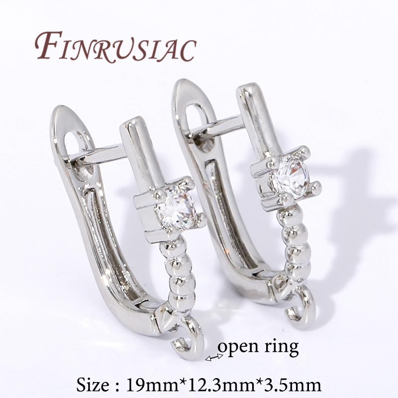 Multi Styles 18K Gold Plated Earwires Fasteners Earring Hooks Clasps Accessories For DIY Women's Anti-Allergy Earrings Making