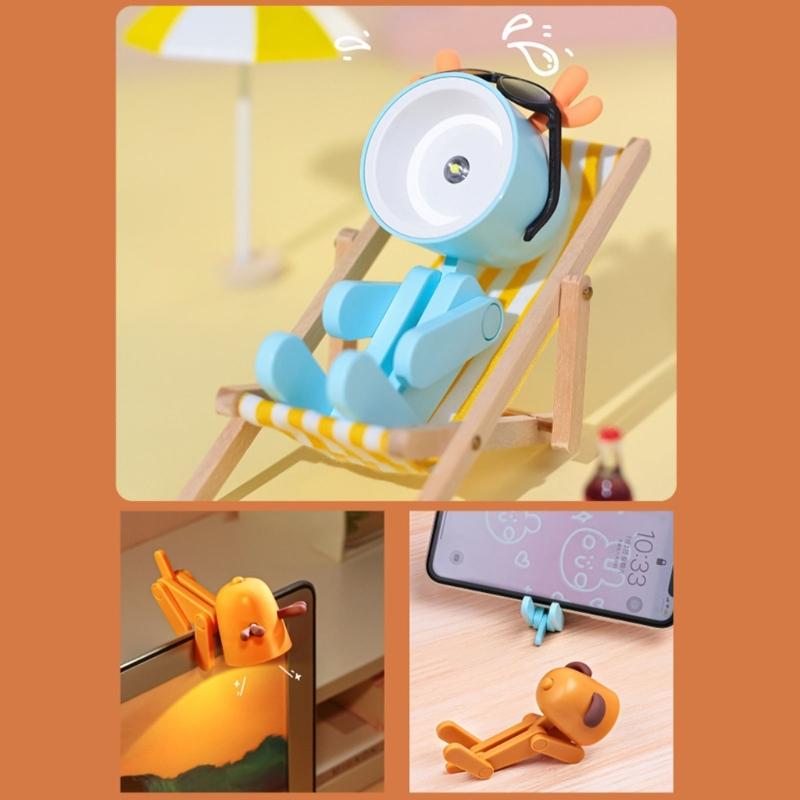 Mini Puppy Desk Lamp for Night Reading Deer Night Light Table Lamp Cute Table Pet Puppy for Baby Girl Women