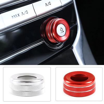 Abdeckung aus Aluminiumlegierung für Jaguar F-PACE XE XEL XF XFL 2016- Auto-Zentralsteuerung Lautstärkeregler Ring Autozubehör