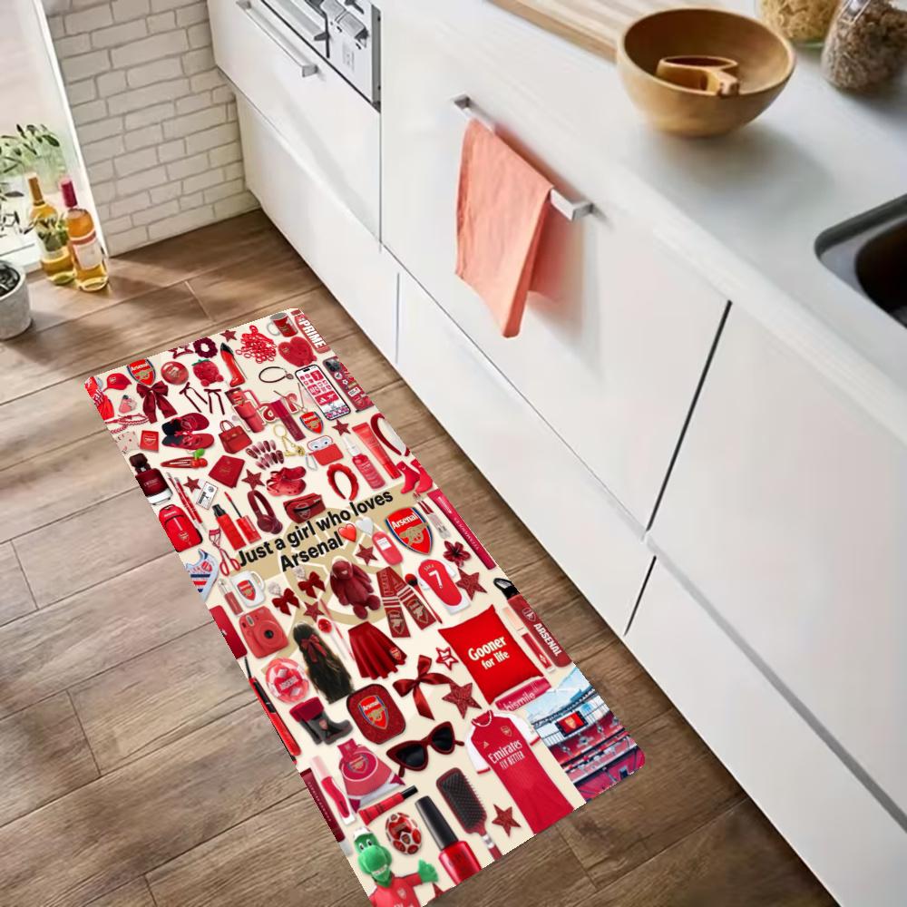 Arsenal Customize Your Name Kitchen Rug Runner Rug Laundry Mat Hallway Entryway The Best Gift Choice