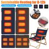 4 Zones Heated Seat Cushion Mat USB Electric Heating Pad Outdoor Camping Chair Heated Cushion 3 Gears Temperature Foot Warmer