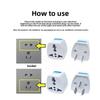 Plug Adapter Multifunction Universal EU US AU Socket Adapter Plug Converter 10A Electrical Socket Type E/F Plug Travel Adapter AC Outlet