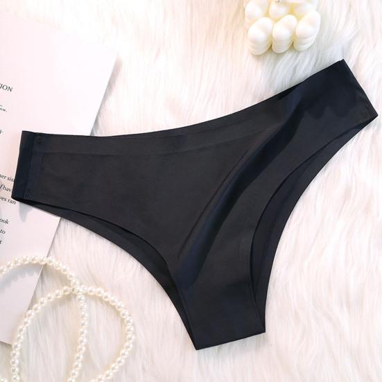 Braguitas para Mujer Sin Costuras Cintura Media Seda de Hielo Buena Transpirabilidad Color Sólido