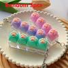 Four-button Decompression Keychain Pendant Cat Claw Shaft Tester Keyboard Toy Schoolbag Pendant Relaxation Toys