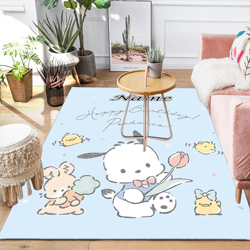 Custom 1Pc Pochacco'S Birthday Celebration Rug Office Carpet Indoor Outdoor Entrance Doormat Nonslip Soft And Comfortable Living Room D2915311