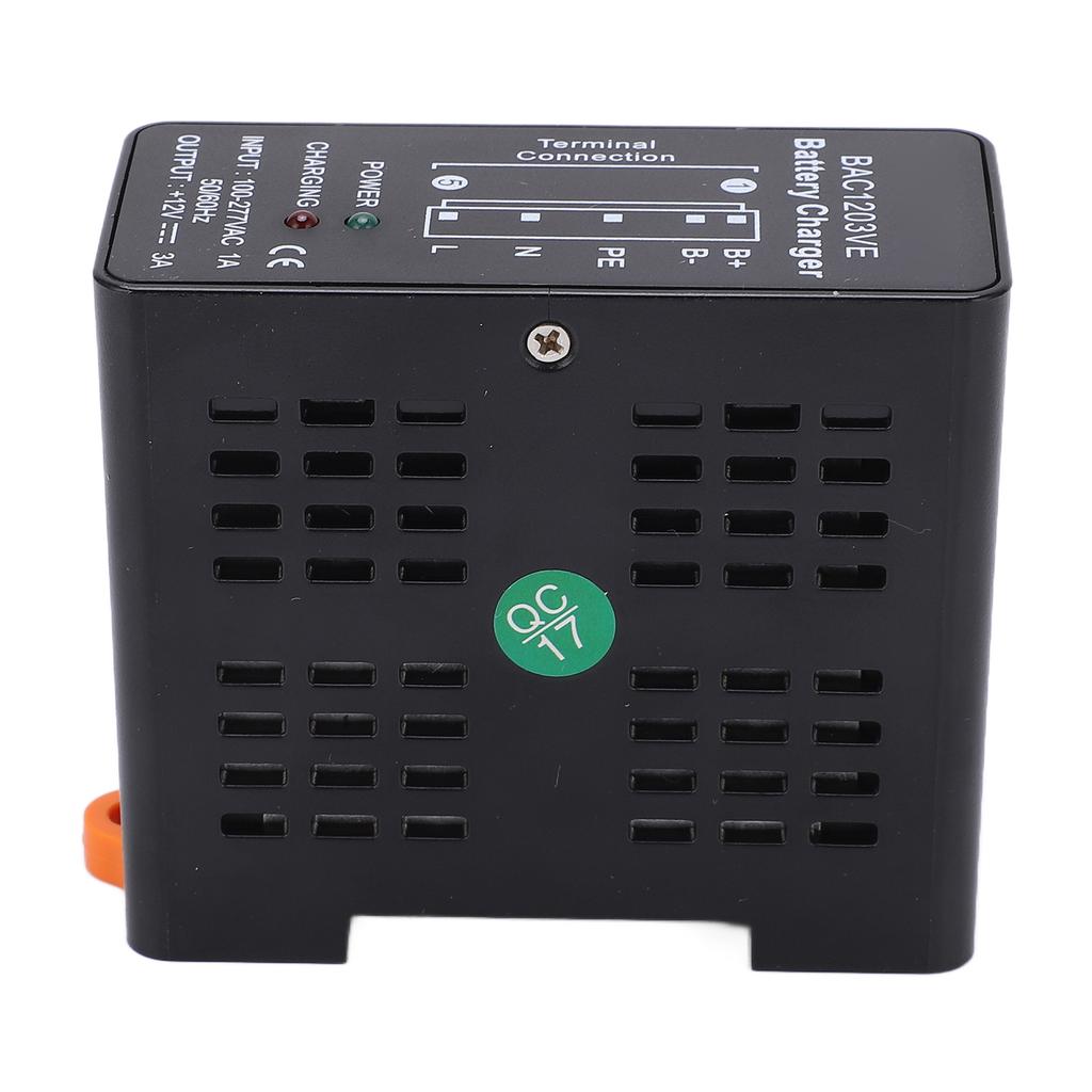 BAC1203VE Mini Battery Charger with LED Indicator Aluminum Alloy Automatic Float Charging Device AC100‑277V