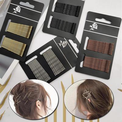 24 Stück unsichtbare Haarspangen für Damen, Haarschmuck, Haarnadeln, Kopfbedeckung, lockig, gewellt, für Hochzeit, Party, täglichen Gebrauch
