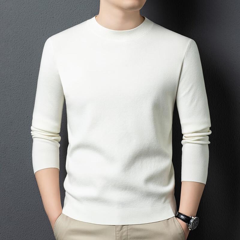 Yiliteng Men's Round Neck Pullover Sweater