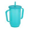 Rehabilitation Cup Leakproof Prevent Choking Straw Cup with 2 Handles for Pregnant Women