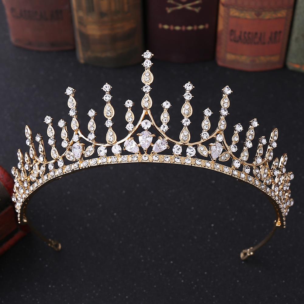 

Новый свадебный ободок, геометрическая свадебная корона из сплава циркония, аксессуары на день рождения и свадьбу