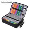 5 Layer Colored Lead Pencils Storage Bag 200 Holes Student Pen Case School Supplies