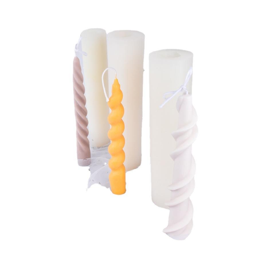 Stampo in Silicone per Candela Cilindrica a Strisce Fatto a Mano per Fare Candele Profumate Stampo in Cera DIY Resina Epossidica Cristallo Artigianato Stampi Decorazione per la Casa