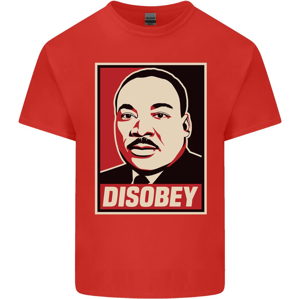 Ungehorsam Martin Luther King Black Lives Matter Unisex Leichtes Baumwoll-T-Shirt
