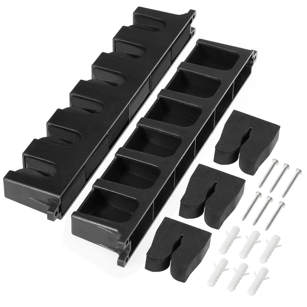 Fiskspöställ för 6 tunna fiskespön Väggmonterad fiskespö Stativhållare