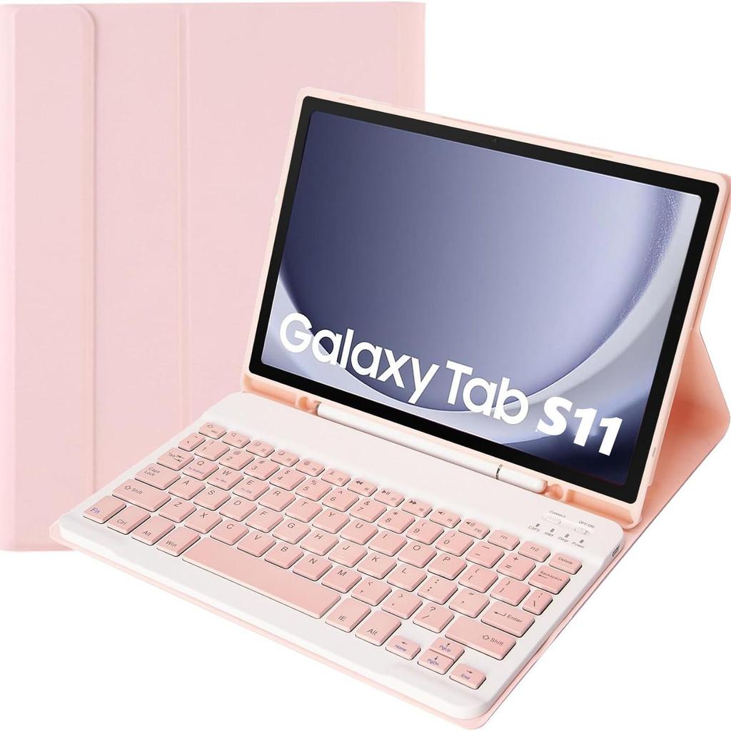 Galaxy Tab S11 Bluetooth Keyboard Case with Magnetic Pen Slot - Spanish Version