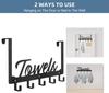 Wall-mounted Bathroom Towel Rack, Kitchen Hooks, Creative Letter Hooks, Wardrobe Metal Hooks