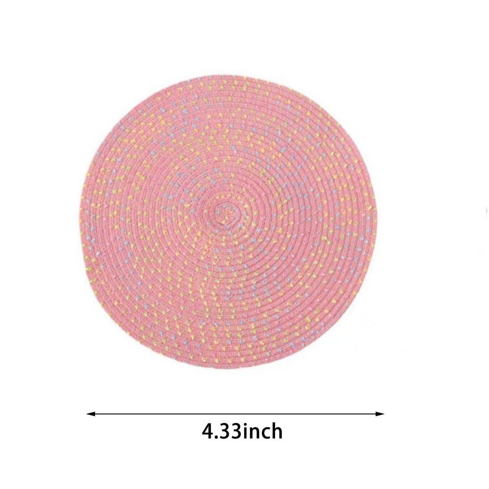11/18/30cm Decorative Handmade Cup Mat Insulated Coasters Placemat Bowl Pad Non-Slip Round Tea Coffee Cup Coaster Table Pads