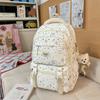 Schoolbag new casual cute expansion schoolbag primary school junior high school student backpack high value large capacity printed backpack